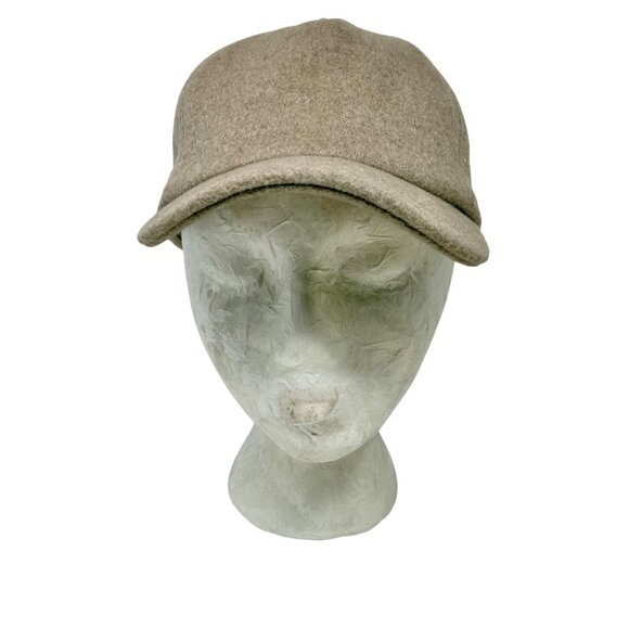 Splendid X Cella Jane Blog Womens Beige Tan Wool Blend Baseball Cap Quiet Luxury main image 5